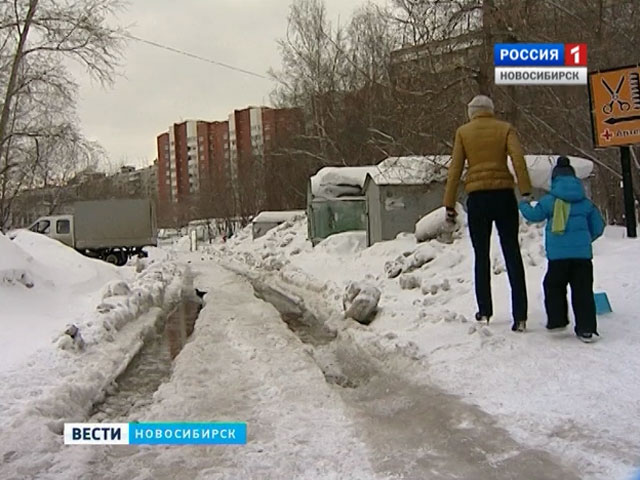 Жители Октябрьского района опасаются подтопления дороги в детский сад