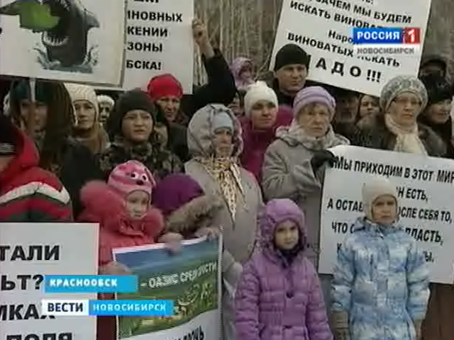 Более пятисот жителей Краснообска вышли на митинг в защиту Краснообской рощи