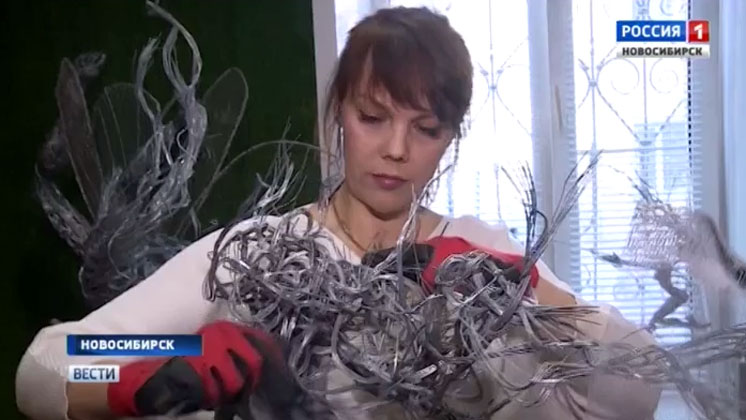 Новосибирский врач создает скульптуры из проволоки