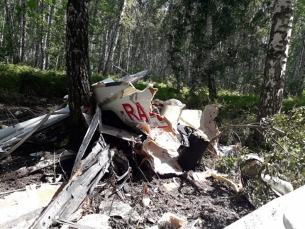 В сети появилось первое видео с места падения самолета в Новосибирске