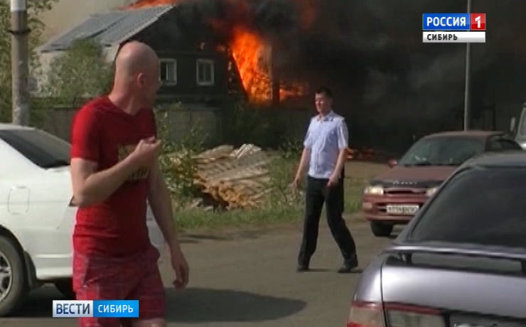 Лесные пожары в Красноярском крае перекинулись на населенные пункты