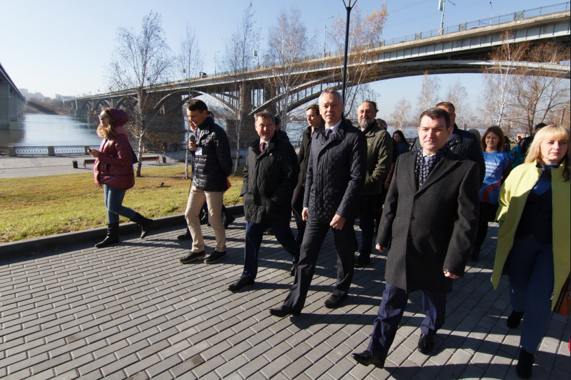 Андрей Травников анонсировал появление новой набережной на левом берегу Оби в Новосибирске