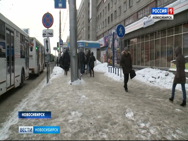 В Новосибирске за неделю более 200 человек получили травмы из-за гололёда