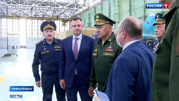 Министр обороны России Сергей Шойгу посетил Новосибирск с рабочим визитом