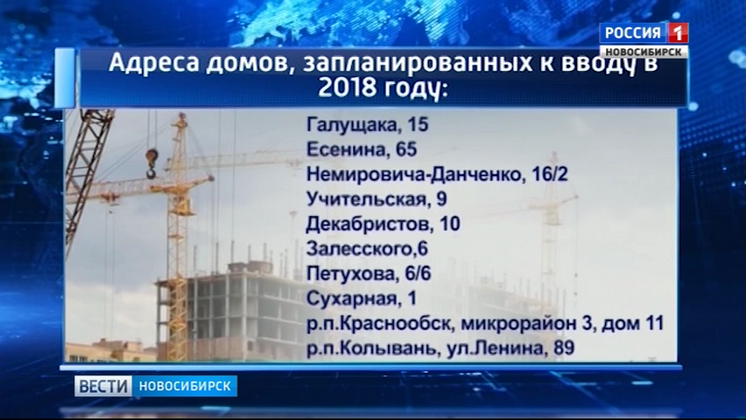 10 долгостроев в Новосибирской области планируют ввести в строй в 2018 году