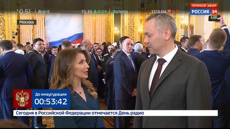 Андрей Травников дал интервью перед инаугурацией Владимира Путина