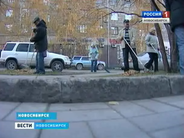 Жители Новосибирска вышли на городской субботник