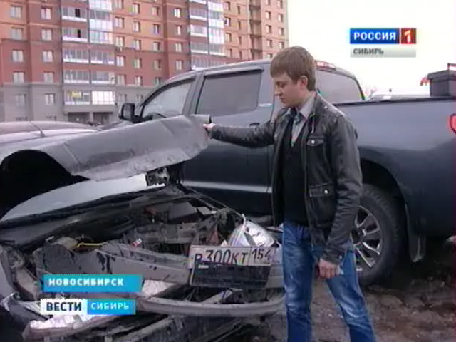 Иномарка под управлением нетрезвой женщины протаранила 5 автомобилей в Новосибирске