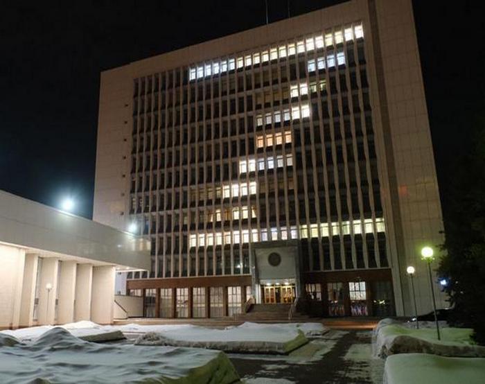 В Новосибирске огромная буква Z появилась на здании регионального правительства