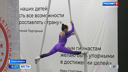 В Новосибирске провели соревнования по воздушной гимнастике