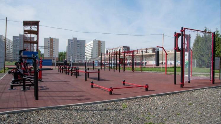 В Новосибирске открыли большую спортивную площадку для подготовки и сдачи ГТО