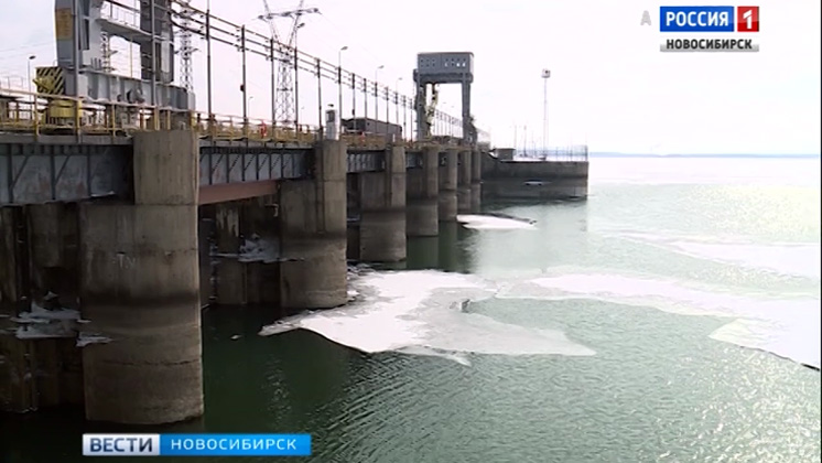 Новосибирская ГЭС начала подготовку к весеннему паводку