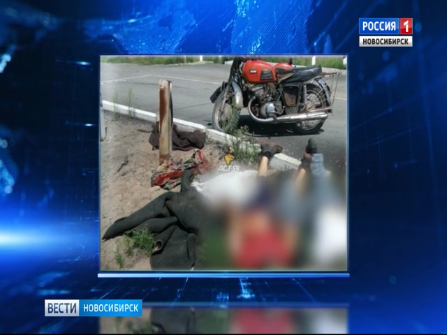 Два человека погибли в ДТП мотоцикла и поезда в Новосибирской области