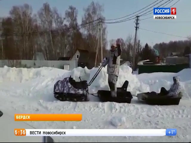 Жители поселков под Бердском оказались в снежном плену 