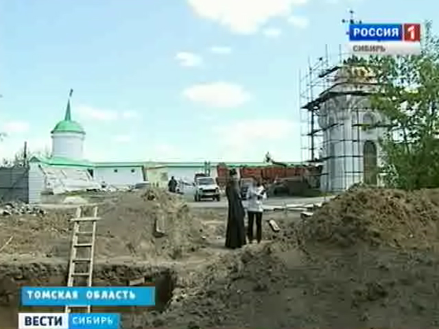 На территории Богородице-Алексиевского монастыря в Томске обнаружены археологические находки