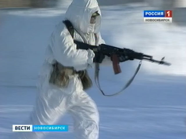 Несмотря на лютый мороз, новосибирские солдаты продолжают занятия