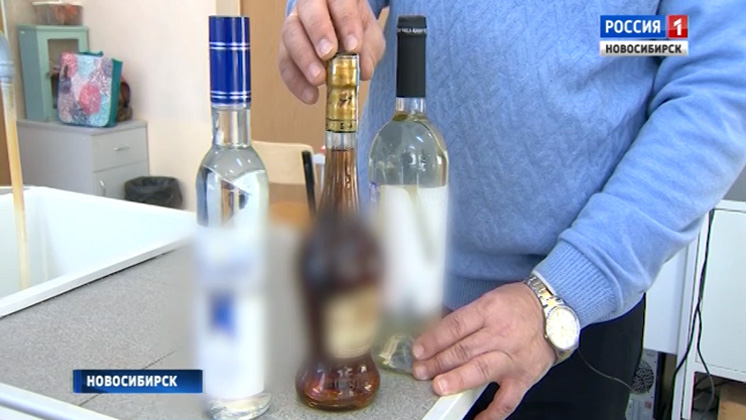 Полицейские ищут контрафактный алкоголь в магазинах Новосибирска