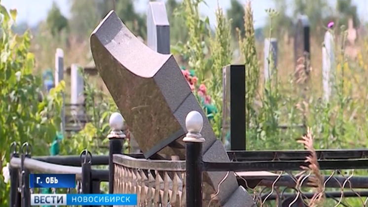 Разгромивших кладбище в Оби вандалов разыскивает полиция