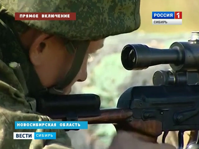 На Шиловском полигоне сдают экзамен сибирские снайперы (прямое включение)