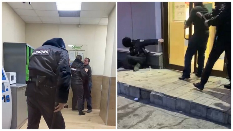 Пьяный мужчина устроил драку с полицейскими в магазине Новосибирска