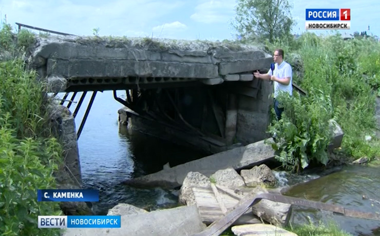 Единственный мост до Каменки рушится из-за большегрузов