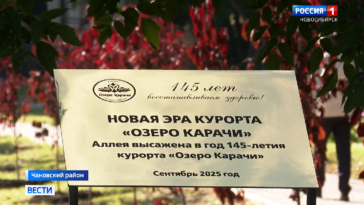 К юбилею курорта «Озеро Карачи» в Новосибирской области заложили две новые аллеи