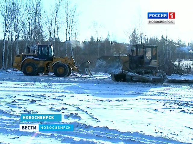 В Новосибирске используют четверть снегоотвалов