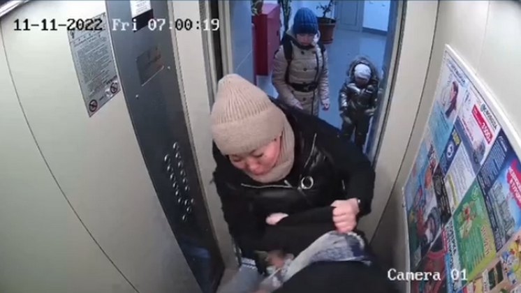 Жительница Новосибирска на глазах детей жестоко избила соседку в лифте и сломала ей нос