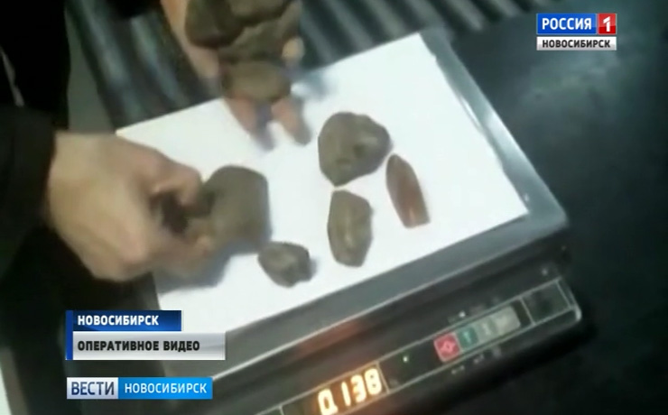 Двое мужчин пытались за взятку выкупить 300 кг контрабандного янтаря в Новосибирске