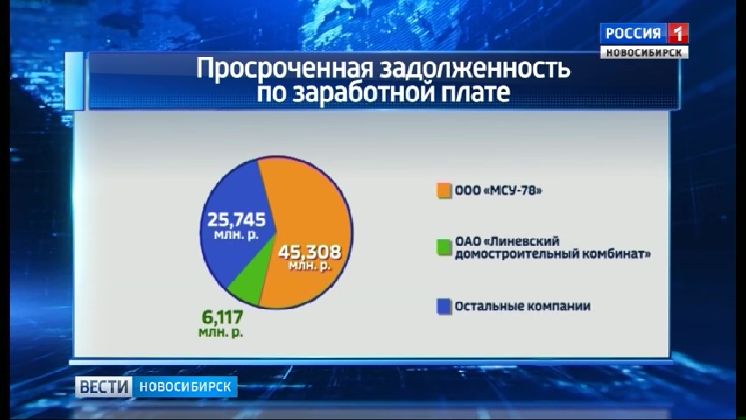 Долги по зарплате в Новосибирской области составляют 77 млн рублей