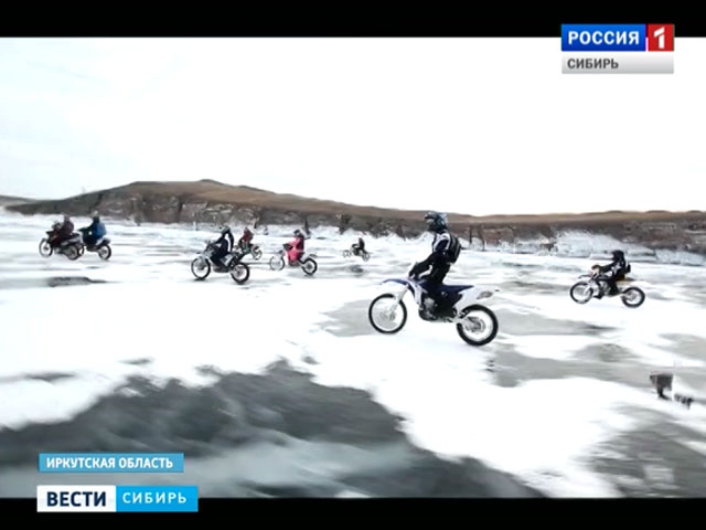 Женщины совершили мотопробег по Байкалу