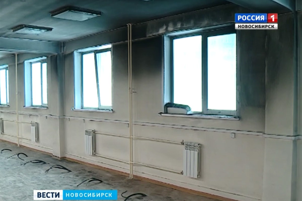 Пожар в строящейся школе на Горском жилмассиве не помешает сдать объект в срок