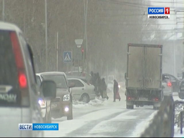 Синоптики предупреждают о мокром снеге и штормовом ветре в Новосибирске