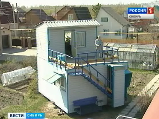 Новосибирский дачник соорудил у себя на участке вращающийся дом