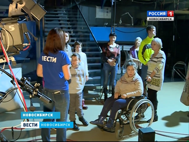 Дети с диагнозом ДЦП побывали на экскурсии по Новосибирской студии телевидения