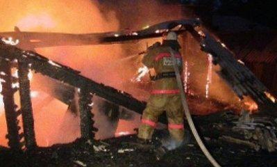 Мужчина сгорел в строительном вагоне в Новосибирске