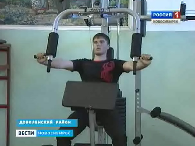 В Доволенском районе открыли современный спортивный зал для будущих солдат