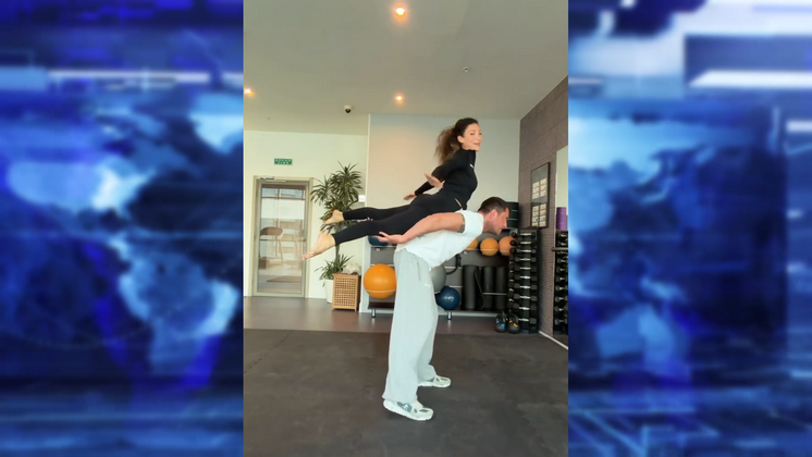 Новосибирский актёр Прилучный с женой поразили фанатов акробатическим трюком