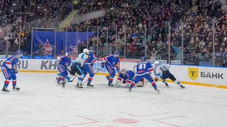 Хоккейная «Сибирь» уступила в выездном матче питерскому СКА со счётом 2:3