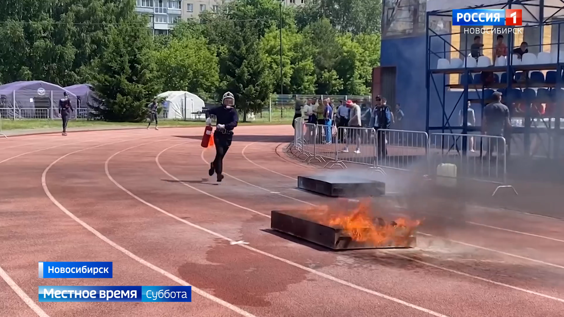 Соревнования по пожарному мастерству провели в Новосибирске