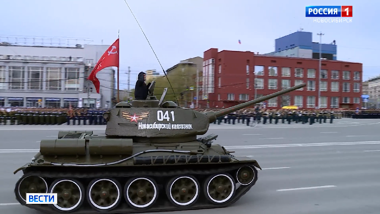Первая репетиция парада Победы прошла в Новосибирске