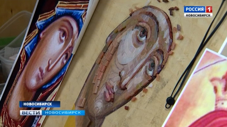 Новосибирские художники работают над созданием мозаичных икон для часовни в Кемерове