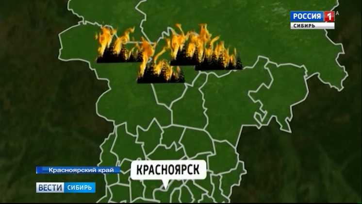 В Красноярском крае горит более 900 тысяч гектаров леса