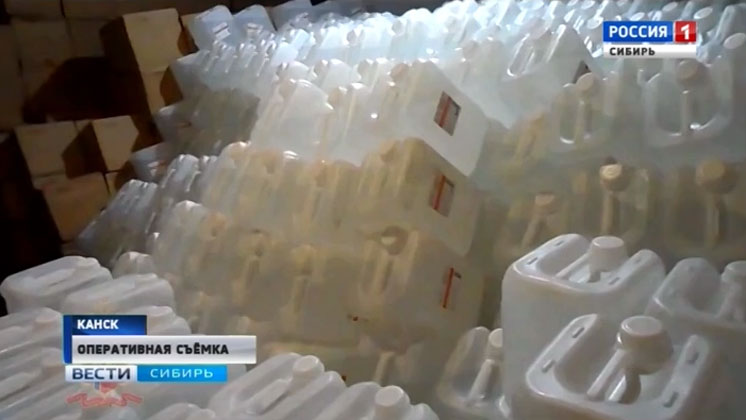 25 тысяч литров контрафактного алкоголя изъяли в Красноярском крае
