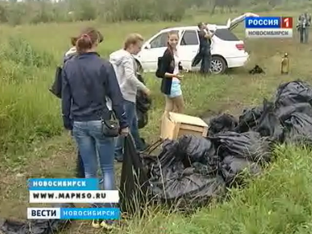 Экологи-общественники очистили от мусора озеро в Ленинском районе