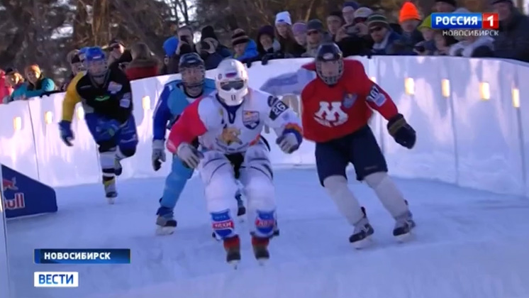 «Вести» познакомились новосибирским райдером по скоростному спуску на коньках