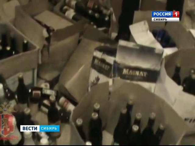 Полицейские конфисковали у красноярца 5 тонн контрафактного алкоголя