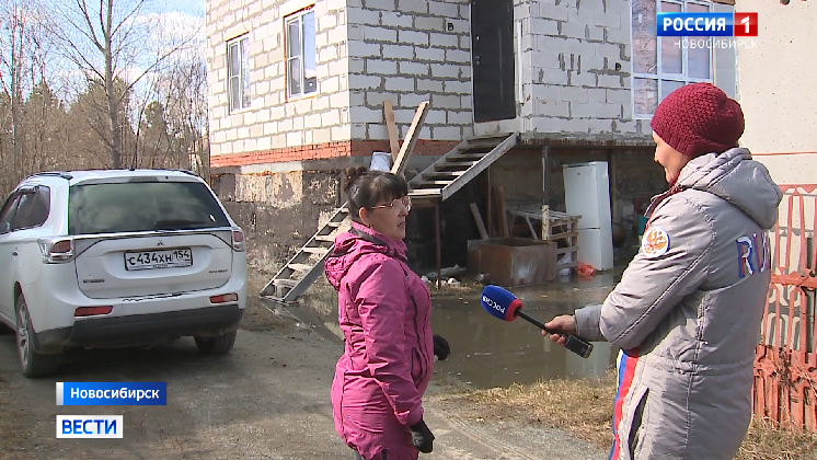 В Новосибирске несколько дачных участков затопило из-за паводка