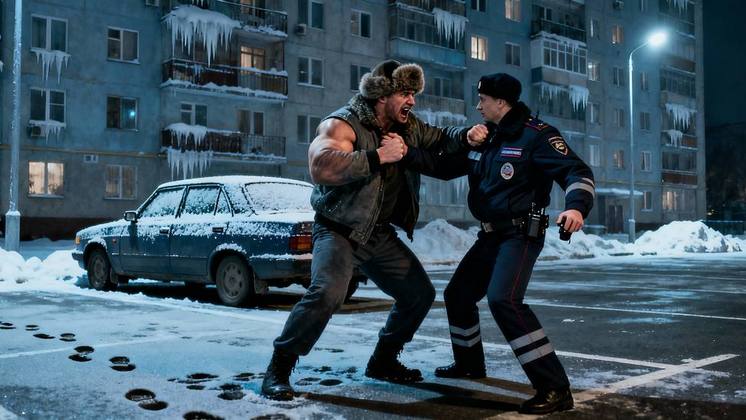 Житель дома и полицейский подрались из-за места на парковке в Новосибирске