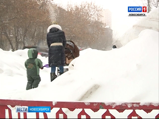 Снежный шторм надвигается на Новосибирск